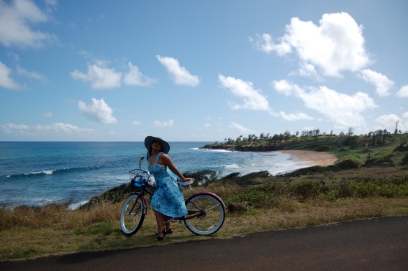 bike riding on the Coconut Coast